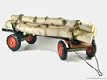 1b kleiner Langholzwagen mit Holzfelgen
